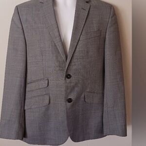 Kenneth Cole New York Gray Two-Button Men's Blazer
